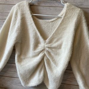 Hollister Fuzzy Synched Cozy Sweater